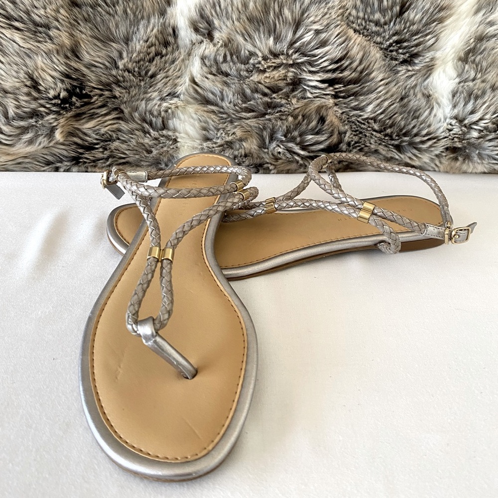 Charles & Keith gold sandals size 7